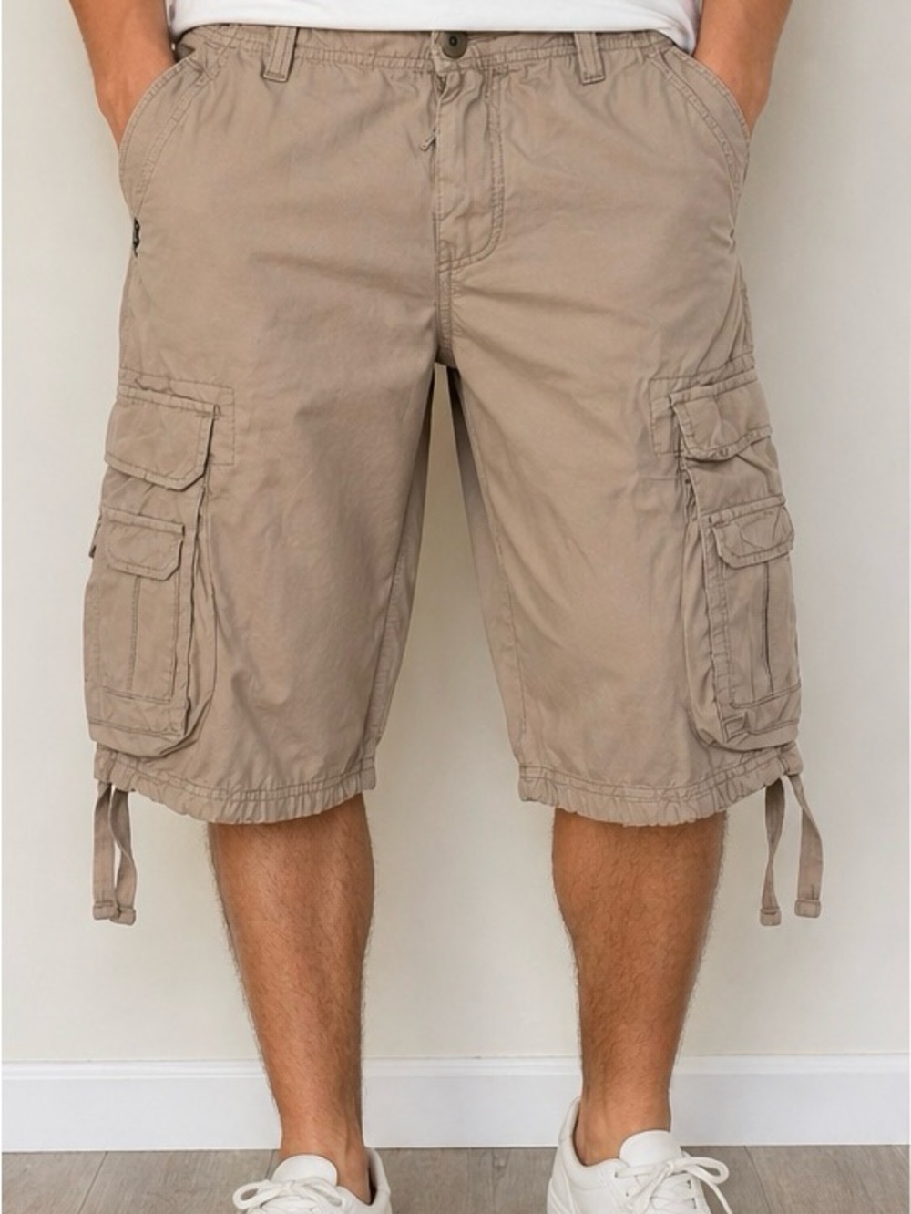 Buffalo David Bitton Men’s Tan Cargo Shorts Size 34